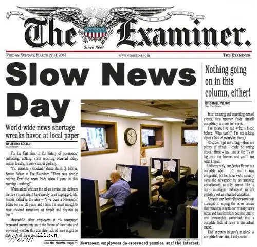 Slow news day